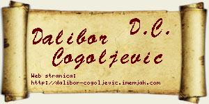 Dalibor Cogoljević vizit kartica